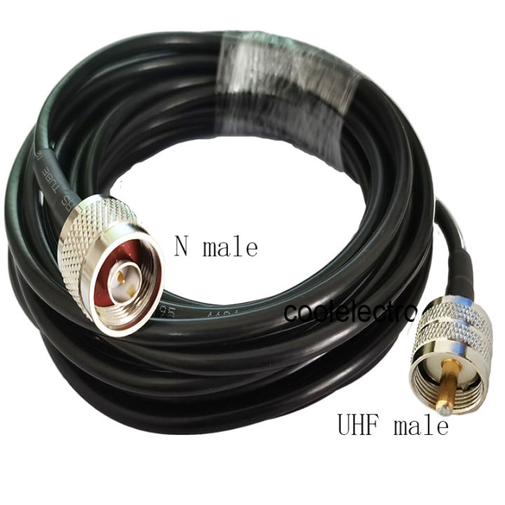LMR195 N Male to UHF PL259 male RF Connector Pigtail Coaxial Coax Cable 50ohm 50cm 1/2/3/5/10/15/20/30m