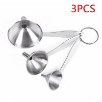 【YF】✇▪  3PCS/SET Small Mouth Funnels Bar Wine Flask Funnel for Filling Hip Narrow-Mouth Bottles Tools