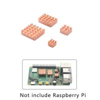 【❉HOT SALE❉】 fuchijin77 Raspberry Pi 4 Model B ฮีทซิงค์ฮีตซิงก์ทองแดงหม้อน้ำเคสระบายความร้อนพัดลมโน้ตบุ๊กพาสซีฟโลหะสำหรับ Raspberry Pi 4