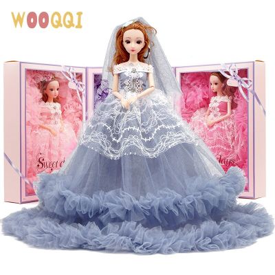 ชุดตุ๊กตา BJD และผ้ากล่องของขวัญชุดของเล่นตุ๊กตาเด็กผู้หญิงชุดแต่งงานตุ๊กตา BJD ขนาด40ซม. มาใหม่2021