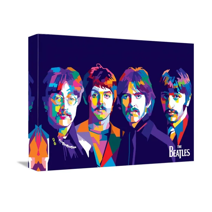 The Beatles Wall Art Decor Poster Modern Stretched And Framed Artwork ...