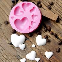 Delysia King Love Heart Shaped Silicone Fudge Mold Bread  Cake Cookie Accessories