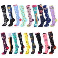 【CC】◇◑  YEADU Womens Stocking Colorful Cartoon Unicorn Kawaii Knee long for