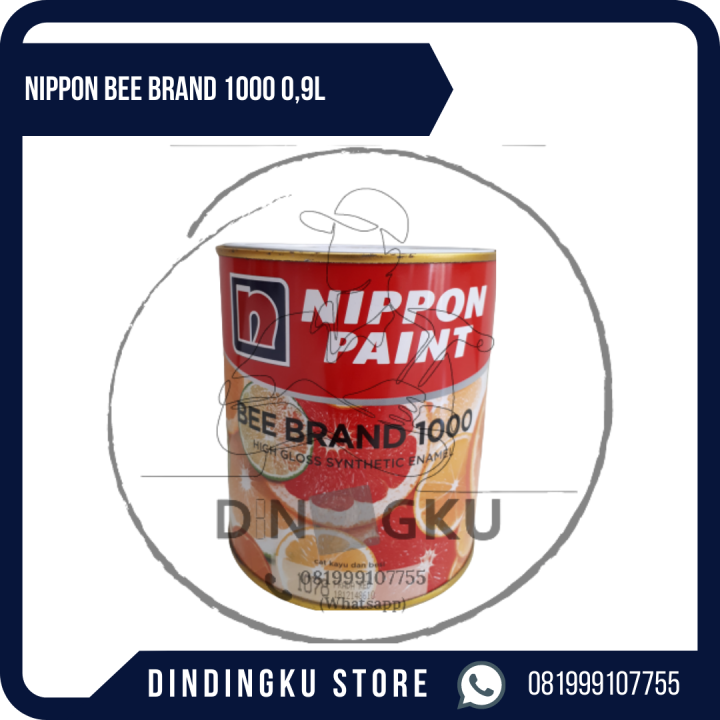 Nippon Bee Brand 1000 Cat Kayu & Besi 0,9L Lazada Indonesia