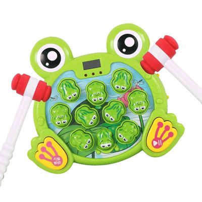 Interactive Whack a Frogs Game Learning Active Early Developmental Toys Children Doll Toys for Kid