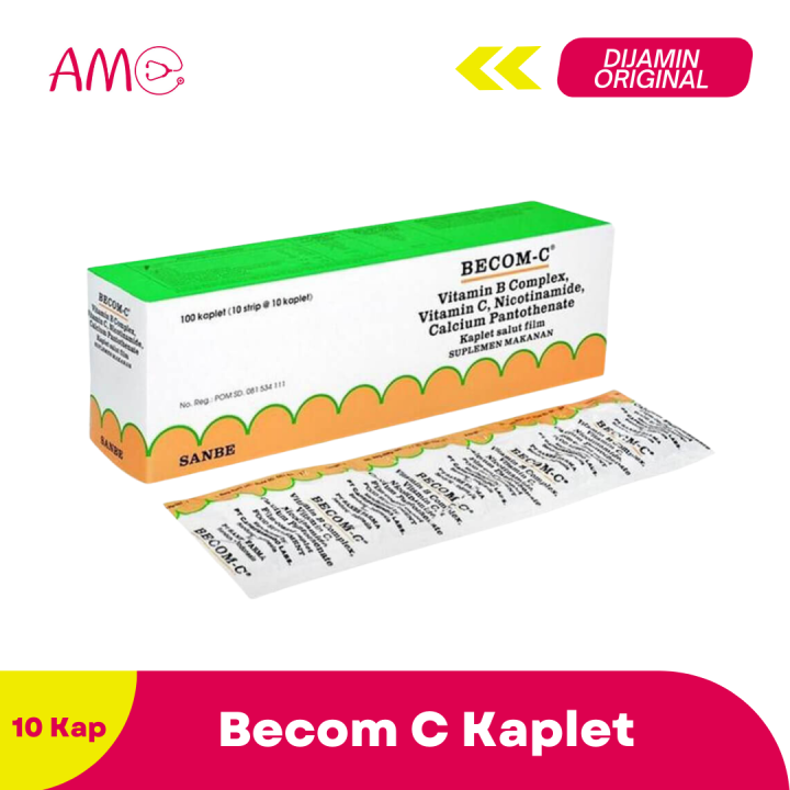 Becom C - 1 Strip 10 Kaplet / Daya Tahan Tubuh, Juga Untuk Pembentukan ...