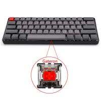 คีย์บอร์ด60% กลไก SK61พร้อมออปติคอล Gateron ชนิดกันน้ำไฟ RGB Backlit