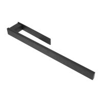 Stainless Steel Towel Rack - Self Adhesive No Punch Towel Rack 39cm Black Bathroom Toilet Towel Rack