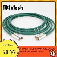 Mcinflon 2328 99.998 Berlapis Perak Tembaga Murni Kabel Audio HiFi Hybird Kabel Interkoneksi RCA Kabel Audio Audiophile RCA