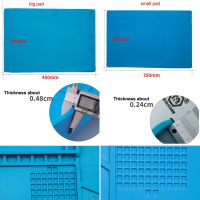 ：》《{ Blue Silicone Watch Repair Pad Heat Resistant Non-Slip Soft Ruer Mobile Phone Repair Mat Cushion Tools For Watchmakers