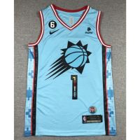 Hot 【3 styles】2023 nba jersey Phoenix Suns No.1 Booker blue basketball jersey