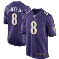 High quality olive clothing NFL Football Jerseys Mens Ravens 8 Lamar Jackson Football Jersey Purple White Black