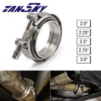 TANSKY Universal Upgraded 51mm-76mm 2 2.25 2.5 2.75 3 Inch Auto Parts V-band Clamp Kit For Turbo Exhaust Pipes TK-VKG