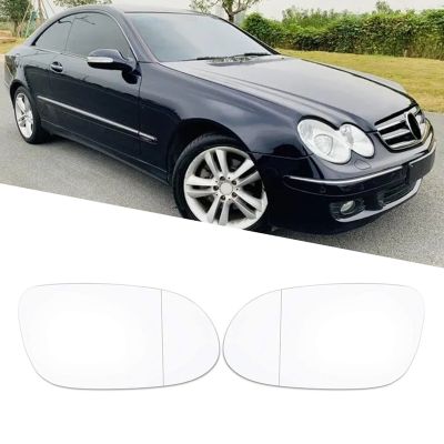 1Pair Side Wing Rearview Mirror Heated Lens Glass 2088100121 2088100421 for Mercedes-Benz CLK SLK A-Class 1997-2008