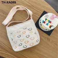 ❉▤☃ 04132 Xuan elegant lovely smiling face oblique cross parcel female ins students mobile phone bag