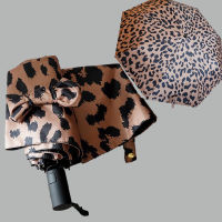 Manual Automatic Umbrella Leopard Print Womens Umbrella for Female Free Shipping UV Protect Sun Parasol Folding Beach Umbrella