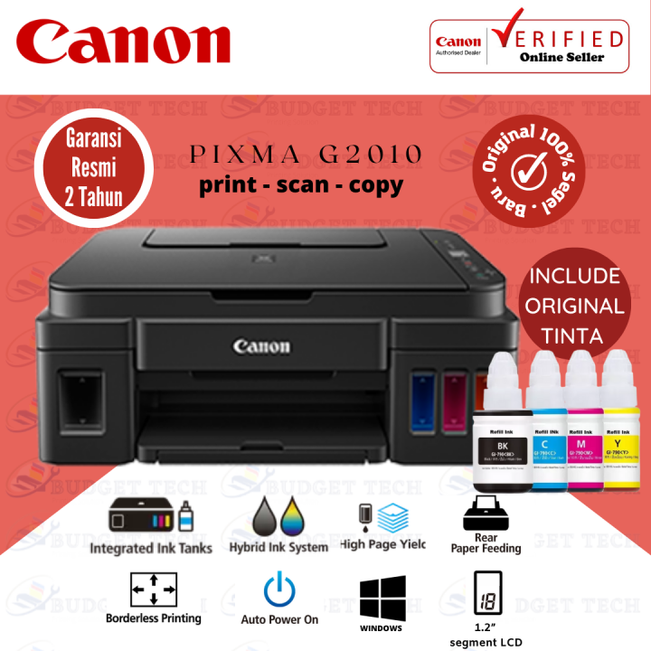 Printer Canon G2010 Print Scan Copy Garansi Resmi Lazada Indonesia