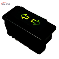 MARBIT 1PC Plastic Car Power window SWITCH พร้อมหลอดไฟอิเล็กทรอนิกส์ส่วนประกอบสากล