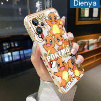 เคส Dienya สำหรับ Realme GT2 Pro 5G การ์ตูน Pokemon ใหม่กรอบสี่เหลี่ยมเคลือบพื้นผิวเคสซิลิกาเจลนิ่มกันกระแทกเคสมือถือรวมทุกฝาครอบป้องกันเลนส์กล้องถ่ายรูป