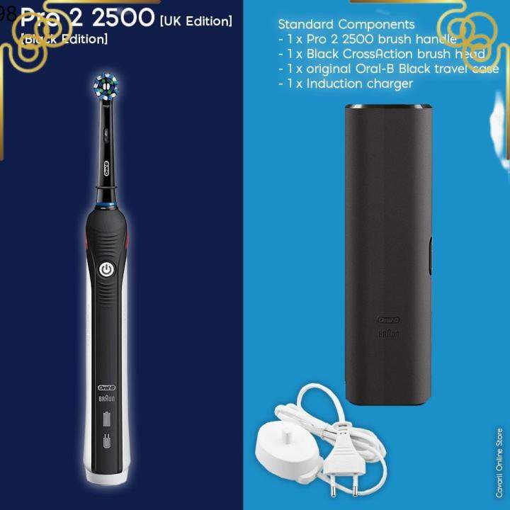 1 electric toothbrush case 1 ☛OralB Pro 2 2500 CrossAction Electric