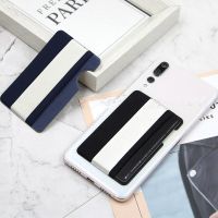 1PCS New Fashion Elastic Band Cell Phone Card Holder Mobile Phone Wallet Case Credit ID Card Holder 3M Adhesive Sticker Pocket Card Holders