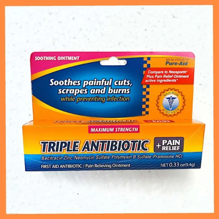 PureAid TRIPLE ANTIBIOTIC plus PAIN RELIEF (9.4 grams) Lazada PH