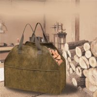 【CW】 Durable Firewood Carrier Sturdy Carrying Wood Storage Canvas Up Log Tote Holder for Outdoor