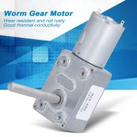 【คลังสินค้าพร้อม】Jgybishi 370 DC 24V Worm Gear Motor High Torsion Self Locking Turbine Reducer สำหรับรุ่น DIY