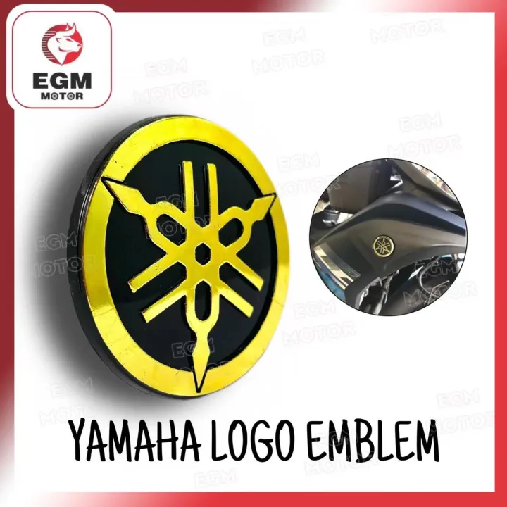 [EGM MOTORCYCLE] MOTORCYCLE GENUINE PARTS YAMAHA LOGO EMBLEM 4PCS 1SET Lazada PH