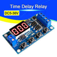 DC5-36V Dual MOS LED ดิจิตอลรีเลย์หน่วงเวลา Trigger Cycle Timer Delay Switch Circuit Board เกมส์จับเวลาโมดูลควบคุม DIY-JHU STORE