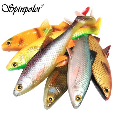 【hot】◑┇ Spinpoler Soft Plastic Fishing Bait Perch Bass Pike Trout Rubber Shad Salmon Swimbait Peche