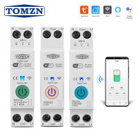 TOMZN 63A 1P+N WIFI Smart Switch Energy Meter Kwh Metering Monitoring Circuit Breaker Timer Relay MCB TUYA smartlife Breakers Load Centers  Fuses