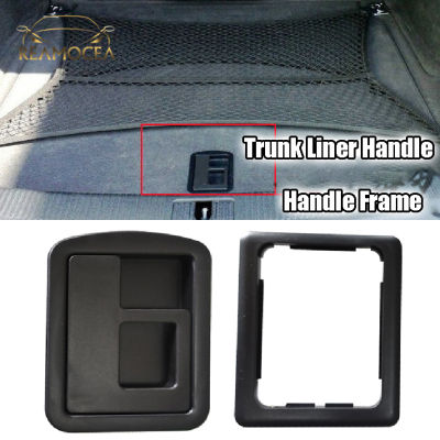Reamocea 1x ด้านหลัง Trunk Liner Cargo Boot พรม Handle Cover Fit สำหรับ Audi A3 S3 A4 B6 A6 B8 S4 A5 S5 C7 A8 VW Phaeton ที่นั่ง