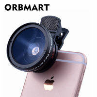 ORBMART คลิปตลกกล้องเลนส์ชุด0.45x ซูเปอร์มุมกว้างเลนส์12.5x ซูเปอร์มาโครเลนส์235ปลาตาเลนส์ศัพท์มือถือเลนส์