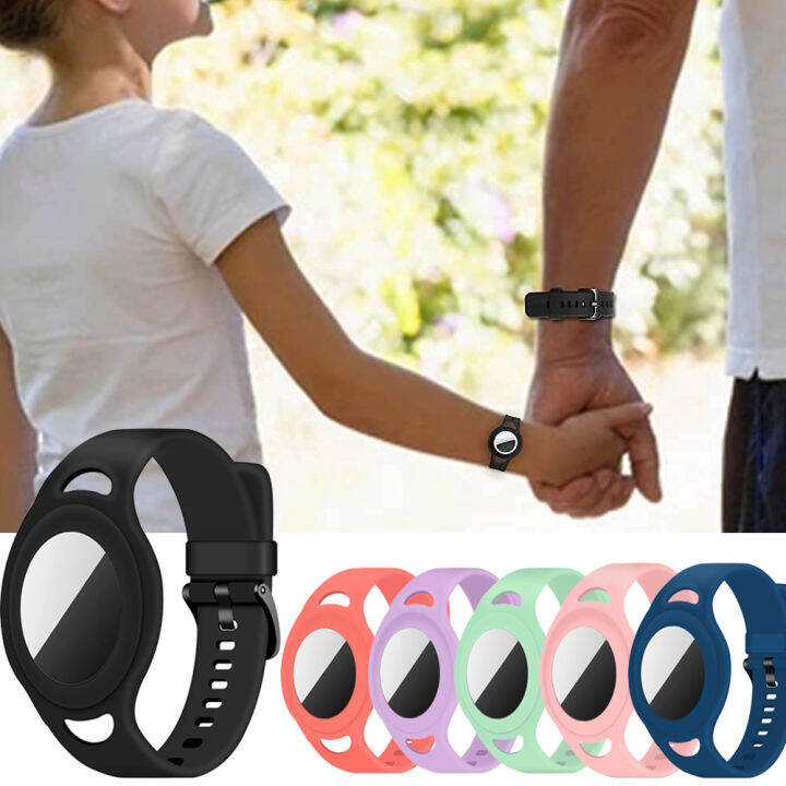 Airtag Bracelet for Kids, Airtag Watch Band Kids, Soft Silicone Airtag