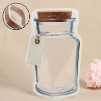 10Pcs/lot Portable Reusable Mason Jar Bottles Bags Seal Food Container Food Snack Zipper Bags Travel Food Candy Ziplock BagsShoe Bags