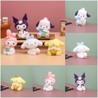 NHSFUZXX คุโรมิ ฟิกเกอร์ Kuromi Cinnamoroll My Melody Cinnamoroll เมโลดี้ หุ่นแอ็คชั่น My Melody ของตกแต่งเค้ก รุ่น Q ตุ๊กตาการ์ตูนเคลื่อนไหว ของสะสมแฟนๆ