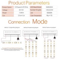 6มิลลิเมตร DIY Led S TRIP สำหรับนีออนเทปแสง DC12V 2835SMD 120LED M สำหรับนีออนเข้าสู่ระบบจดหมายที่มีความยืดหยุ่นพับโคมไฟสตริง1-10เมตร