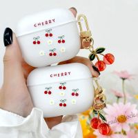 【hot sale】 ✣ C02 For Airpods 1 2 3 Pro Ins Cherry Flower TPU Frosted Soft Bluetooth Earphone Case with Same Pendant Ornament Wireless Headset Sleeve Earbud Protective Cover