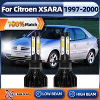 หลอดไฟไฟหน้า LED รถเทอร์โบไฟหน้ารถมอเตอร์ไซค์แบบ LED H4 3570 W 12V 6000K สำหรับ CITROEN XSARA 1997 1998 1999 2000