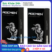 HSD 2025  Combo 2 hộp bao cao su Rocmen kéo dài thời gian quan hệ 24