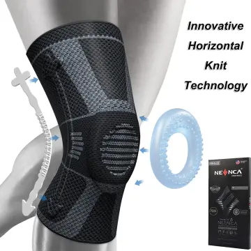 NEENCA Professional Knee Brace, Compression Knee Sleeve with Patella Gel  Pad & Side Stabilizers, Knee Support Bandage for Pain Relief, Horizontal  Knit