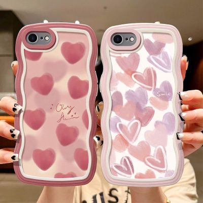 ins ขอบหยักเคสโทรศัพท์มือถือ Apple 6 6Plus การ์ตูนใหม่ฝ้ารัก iPhone6s รวมทุกอย่างฝาครอบป้องกัน i