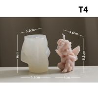 แม่พิมพ์ซิลิโคน3D รูปนางฟ้าทำมือแม่พิมพ์ทำสบู่เทียนเค้กฟองดองแบบ DIY ลูกอมช็อคโกแลตปั้นพิมพ์ปูนปลาสเตอร์แม่พิมพ์ทำขนมอบในครัว