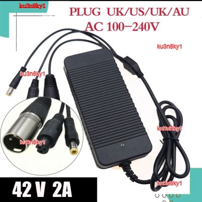 ku3n8ky1 2023 High Quality 42V 2A Electric Scooter Charger 3in1 XLRMx DC5521x 3PIN GX12 Adapter for hoverboard
