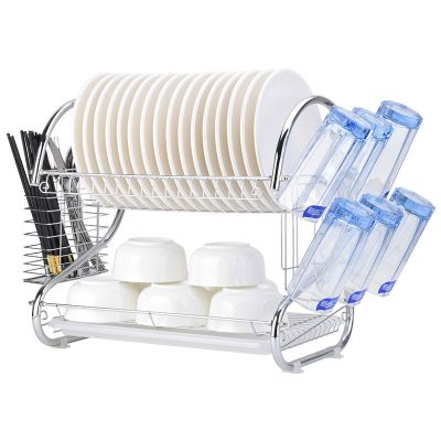 Kitchen dish rack basket galvanized household wash great kitchen sink dish drain drying rack organizer