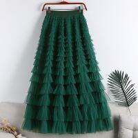 【CC】№☞▽  Tutu Skirts Cascading A Female Elastic Waist Korean Dongdaemun 2023