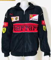 เสื้อแจ๊คเก็ตทีมรถแข่ง Ferrari สีดำ