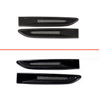 ABS คาร์บอนไฟเบอร์สีดำสำหรับ Jaguar XF XE F-PACE รถด้านข้าง Fender Vent Trim Cover Fender ด้านข้าง Air Outlet รถอุปกรณ์เสริม2 Pcs