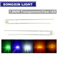 【LZ】✒✼☏  30PCS 1.8 mm LED diode Light White Yellow Red Green Orange Blue Warm white Pink Original color DIP LED Transparents Clear